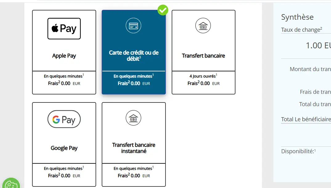 Western Union Paiement
